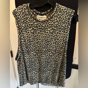 Acacia leopard muscle tank